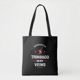 Bolsa Tote Trinbago em Minhas Veias | Orgulho Trini PRETO