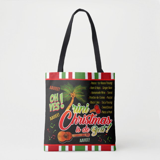 Bolsa Tote Trini Natal é o Melhor em PRETO (Frente)