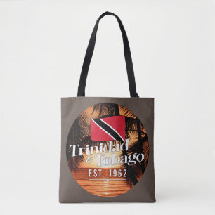 Bolsa Tote "Trinidad e Tobago Est. Sunset De 1962" Com Sinali