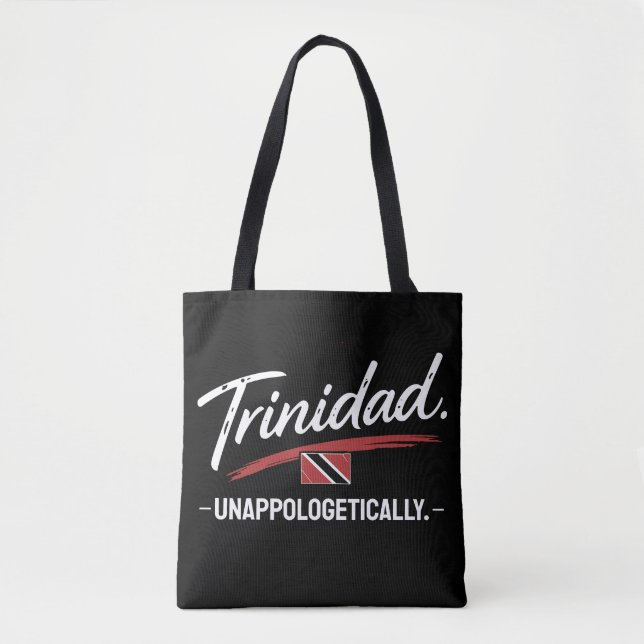Bolsa Tote Trinidad Orgulhosamente Pride TEXTO BRANCO (Frente)