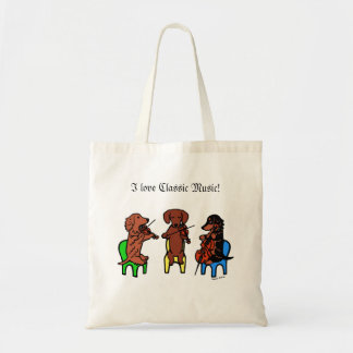 Bolsa Tote Trio de corda do Dachshund
