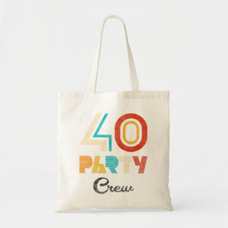 Bolsa Tote Tripulação de 40 Partidos - aniversário de 40 anos