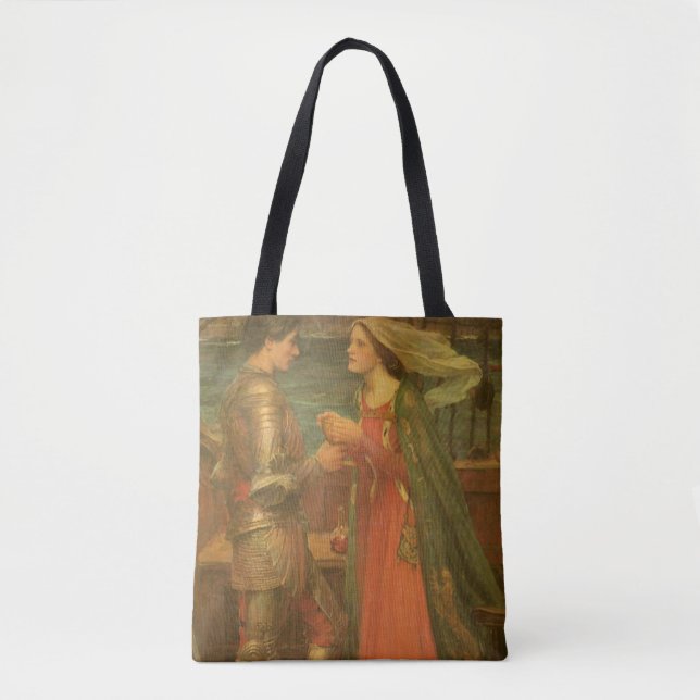 Bolsa Tote Tristan e Isolde por John William Waterhouse (Frente)