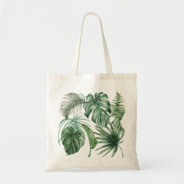 Bolsa Tote Tropical de Verão Moderno deixa praia de Monstera