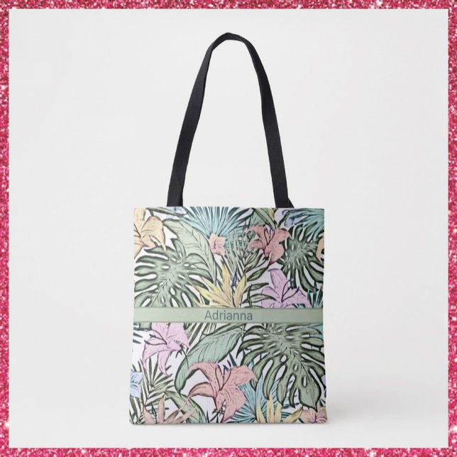 Bolsa Tote Tropical Elegante Colorida (Criador carregado)