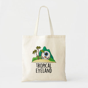 Bolsa Tote Tropical Eye-land Piada Ilha Engraçada 
