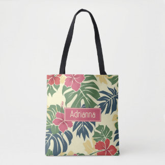 Bolsa Tote Tropical Floral Amarela