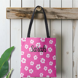 Bolsa Tote Tropical Rosa Personalizada