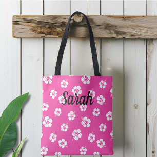 Bolsa Tote Tropical Rosa Personalizada