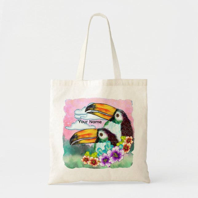 Bolsa Tote Tropical Toucans  (Frente)