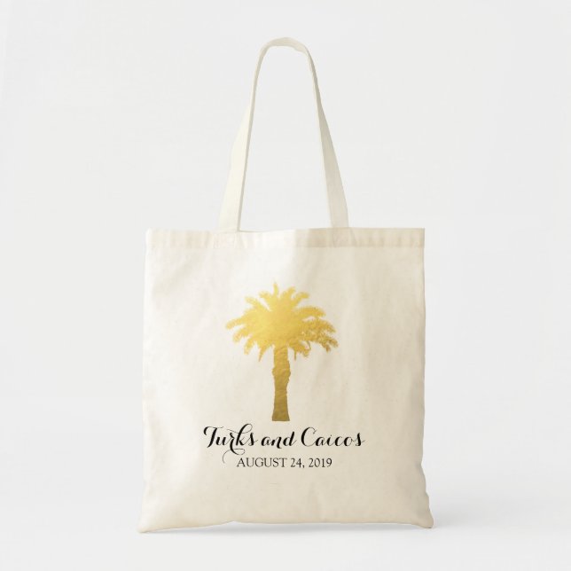 Bolsa Tote Trópicos da Palm Tree | Casamento (Frente)