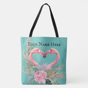 Bolsa Tote Trópicos personalizáveis do Flamingo
