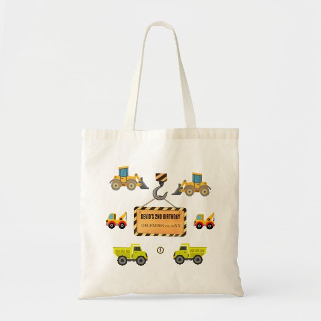 Bolsa Tote Truck Birthday Tote Bag (Frente)