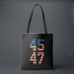 Bolsa Tote Trump 2024 45 47 Vintage American Flag Retro 4547<br><div class="desc">Trump 2024 45 47 Vintage American Flag Retro 4547 Trump 2024</div>