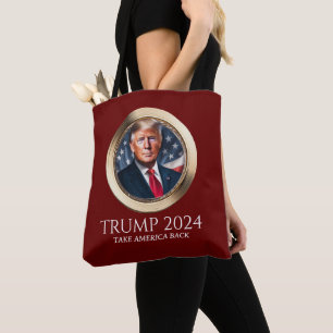 Bolsa Tote Trump 2024 Campanha Republicana Red Collectible