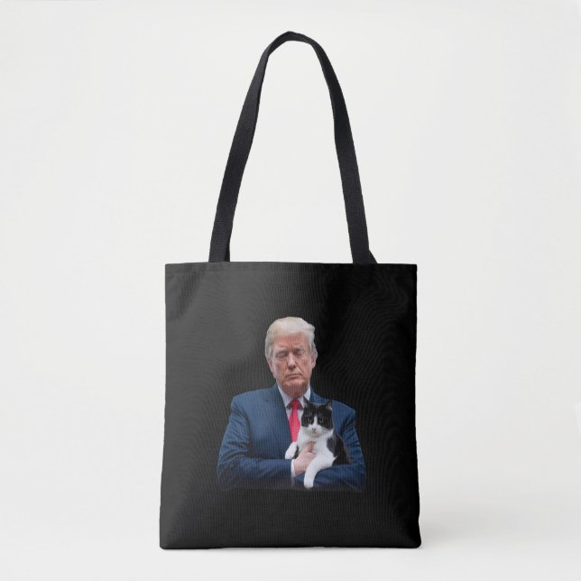 Bolsa Tote Trump 2024 Cat MAGA Funny Trump Cat (Frente)