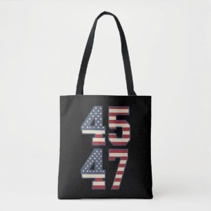 Bolsa Tote Trump 2024 Presidente 45 47 América EUA Vintage