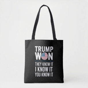 Bolsa Tote Trump Ganhou Eles Sabem Disso 2024 47º Presidente