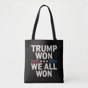 Bolsa Tote Trump Ganhou Nós Todos Ganhamos Presidente 47 EUA