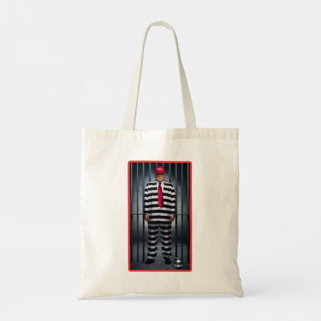 Bolsa Tote Trump Stripes Tote Bag (Verso)