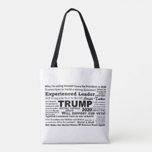 Bolsa Tote Trunfo 2020 porque eu estou votando para o trunfo