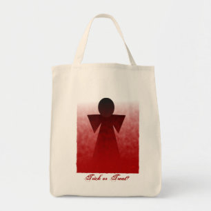 Bolsa Tote Truque de Anjo Halloween sangrando ou Saco de Trat