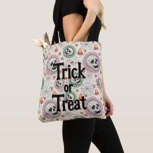 Bolsa Tote Truque de Dia das Bruxas ou Trate o Saco de Tota d