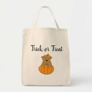 Bolsa Tote Truque de Dia das Bruxas ou Urso de Tratamento em