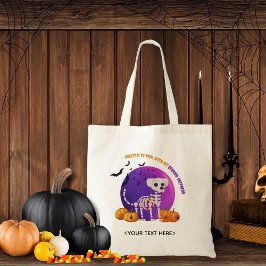 Bolsa Tote Truque de Doces do Halloween ou Trate a Banheira d