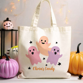 Bolsa Tote Truque de Doces do Halloween ou Trate Rapariga Per