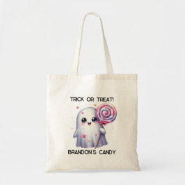 Bolsa Tote Truque de Fantasmas Personalizável ou Tratar Hallo