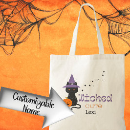 Bolsa Tote Truque de Gato Cortado ou Tratar