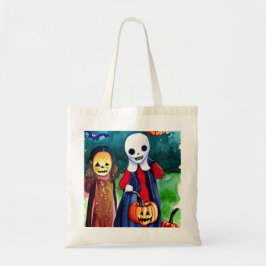 Bolsa Tote Truque de Halloween ou Carretéis Tote Bag