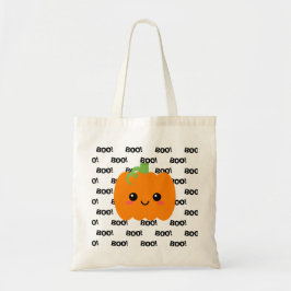 Bolsa Tote Truque de Halloween ou Saco de Tratamento, Abóbora