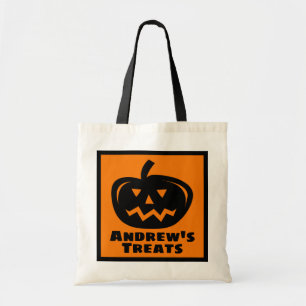Bolsa Tote Truque de Halloween ou sacos de bolachas