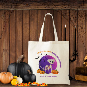 Bolsa Tote Truque de Halloween ou Trate o Saco de Tote de Doc