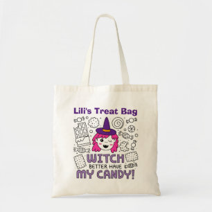 Bolsa Tote Truque de Halloween ou Trate Tote Bag