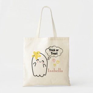 Bolsa Tote Truque de Halloween ou trato fantasma