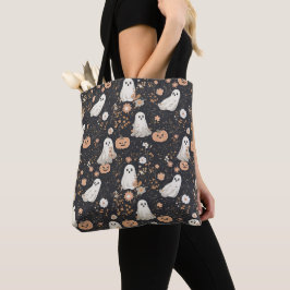 Bolsa Tote Truque de Hallowene Bonito ou Trate Saco de Doces