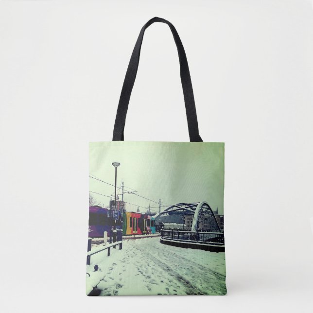 Bolsa Tote Truque em tiras (Frente)