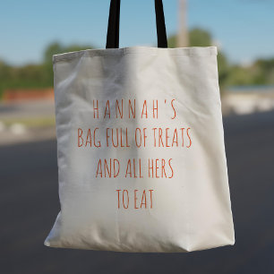 Bolsa Tote Truque Moderno ou Tratar Halloween Adicione seu no