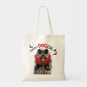 Bolsa Tote Truque ou tratamento de cães de vampiro Bergamasco