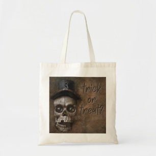Bolsa Tote Truque Ou Tratamento De Halloween De Caveira Gótic