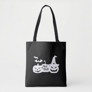 Bolsa Tote Truque ou tratamento - Halloween - Saco de tratame