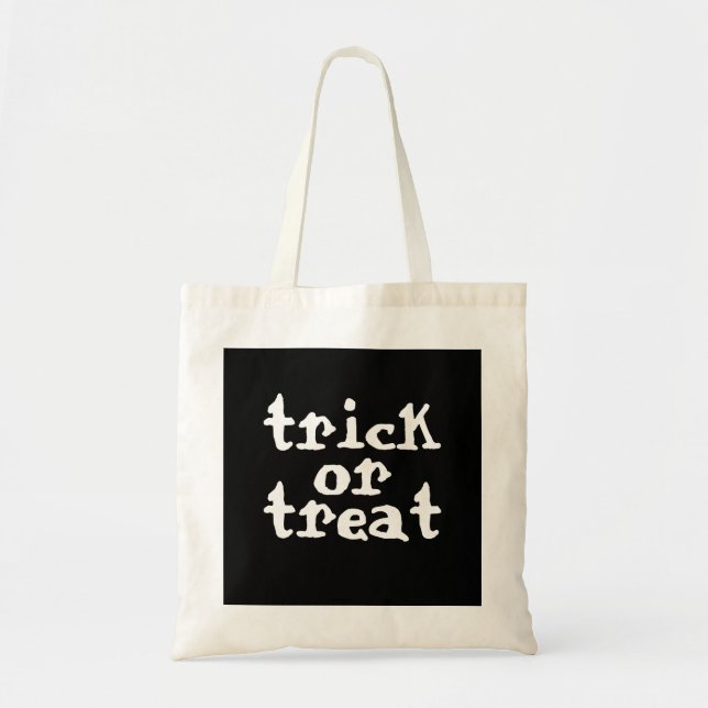 Bolsa Tote Truque Ou Tratar O Halloween (Frente)