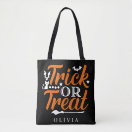 Bolsa Tote Truque Personalizado Ou Trate O Saco De Doces Do H