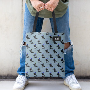 Bolsa Tote Truques de patinação no skate - qualquer nome / in