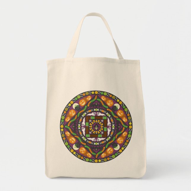 Bolsa Tote Truques e tratamentos Mandala Tote Bag (Frente)