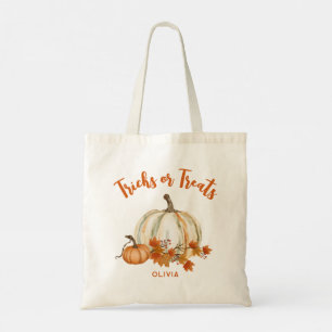 Bolsa Tote Truques ou Tratamentos Cute Personalizado Hallowee