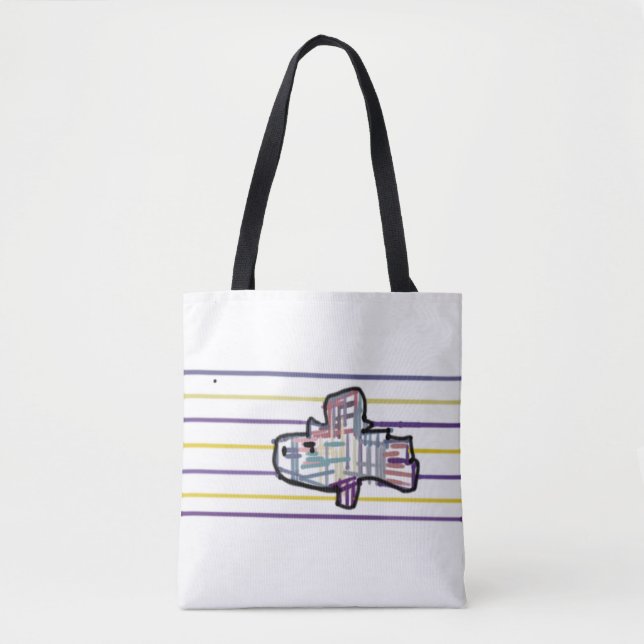 Bolsa Tote Truta arco-íris verão  (Frente)